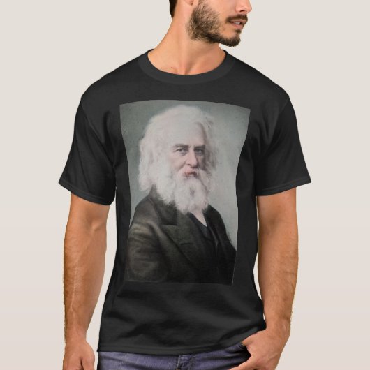Henry Wadsworth Longfellow – 詩人 Tシャツ (正面)