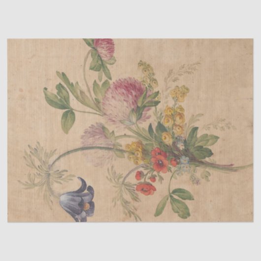 Henryka Beyerによる野生の花の花束 薄葉紙 (正面)