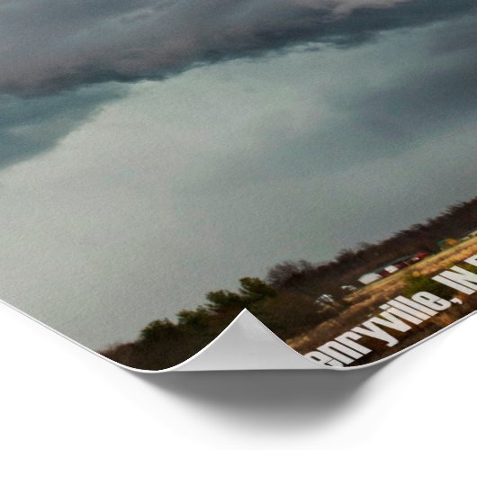 Henryville, IN Tornado Poster ポスター (角)