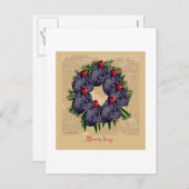 hensメリーリースプレゼント シーズンポストカード (正面/裏面)