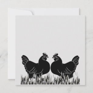 Hens~シルエットポストカード