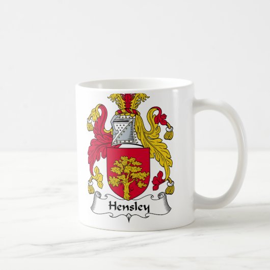 Hensleyの家紋 コーヒーマグカップ (右)