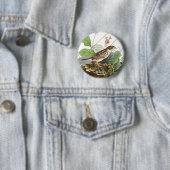 Henslow's Sparrow, Birdwatcher, Audubon Art, Bird 缶バッジ (インサイチュ)