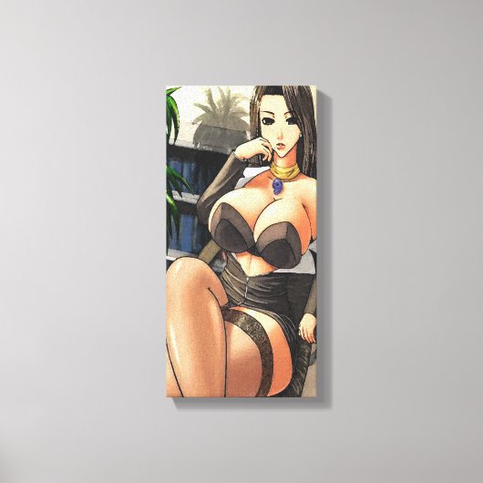 Hentai Office Lady Canvas Print キャンバスプリント (正面)