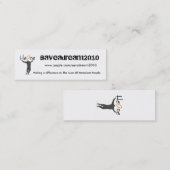 HeOneのブランド認知カード スキニー名刺 (正面/裏面)