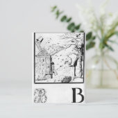 Heorhiy Narbut-Sheet 'V' from 'Ukrainian alphabet' ポストカード (スタンド正面)