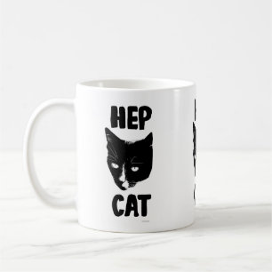Hep猫おもしろいTuxedo猫写真スローガンおもしろい コーヒーマグカップ
