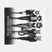 Hep Catランウェイモデル歩くザCatwalk フリースブランケット (正面(横))