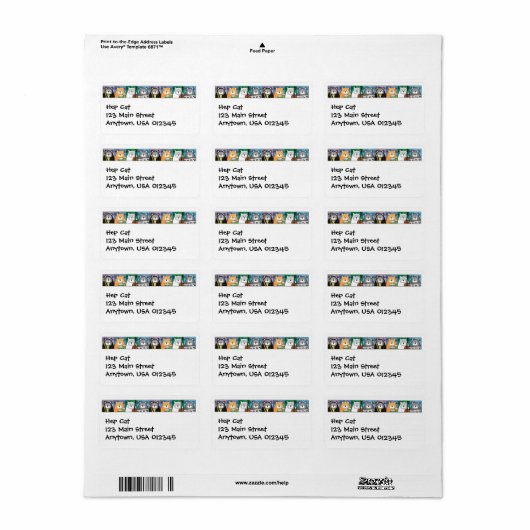 Hep Cat住所 シール (フルシート)