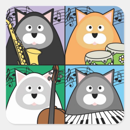 Hep Cat Squareスタンプ スクエアシール (正面)