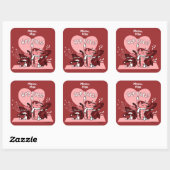 HEP KATS by Jeff Willis Art スクエアシール (シート)