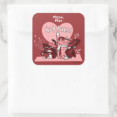 HEP KATS by Jeff Willis Art スクエアシール (バッグ)