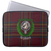 Hepburn Scottish クラン ターターンをあしらったクラン紋章デザイン