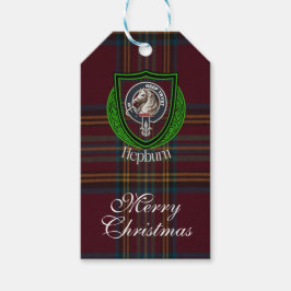 Hepburn Scottish Clan Tartan & Crest ギフトタグ