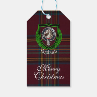 Hepburn Scottish Clan Tartan & Crest ギフトタグ