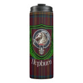 Hepburn Scottish Clan Tartan & Crest タンブラー (正面)