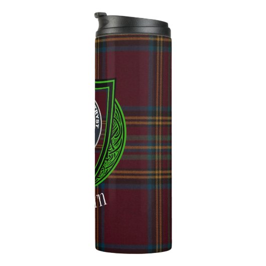 Hepburn Scottish Clan Tartan & Crest タンブラー (回転右)