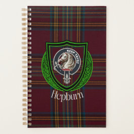 Hepburn Scottish Clan Tartan & Crest プランナー手帳