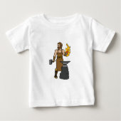 Hephaestusのギリシャの神の鍛治屋 ベビーTシャツ (正面)