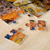 Hephaestus in Forge with Hammer, Anvil, Volcano Fu ジグソーパズル (側面)