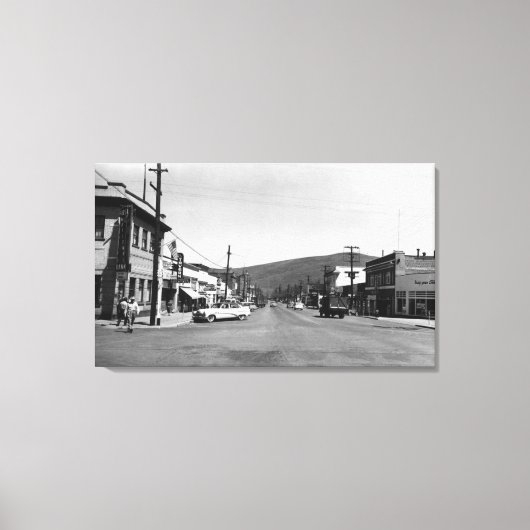 Hepner,オレゴン州メイン通りビュー写真 キャンバスプリント (正面)