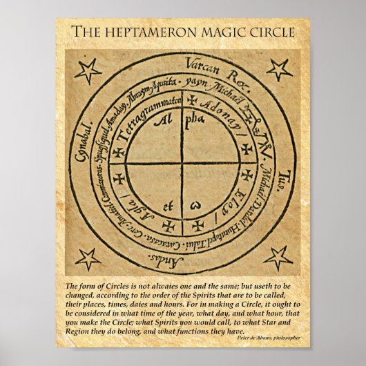 HEPTAMERON MAGICK CIRCLE ポスター (正面)