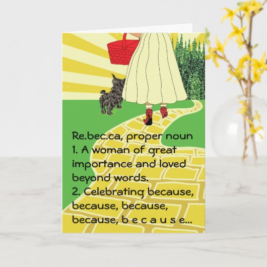 HERカード/名前の変更 カード (黄色い花)