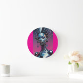 Her Beauty Was Indistinguishable ラウンド壁時計 (ホーム)