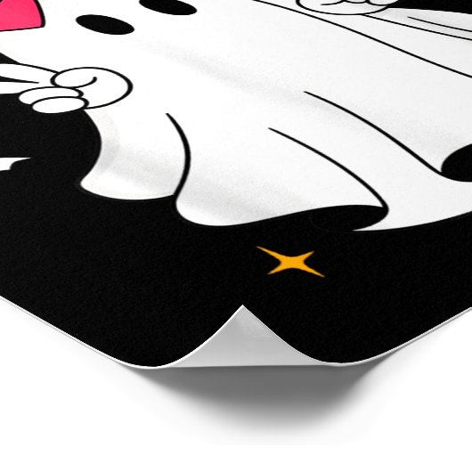 Her Boo &amp; His Boo Funny Matching Halloween Cou ポスター (角)