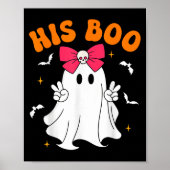 Her Boo &amp; His Boo Funny Matching Halloween Cou ポスター (正面)