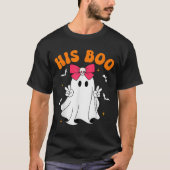 Her Boo &amp; His Boo Funny Matching Halloween Cou Tシャツ (正面)