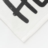 Her Buck Deer Hunting Christmas Husband Gift Coupl フリースブランケット (角)