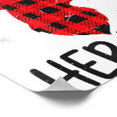 Her Buck Deer Hunting Christmas Husband Gift Coupl ポスター (角)