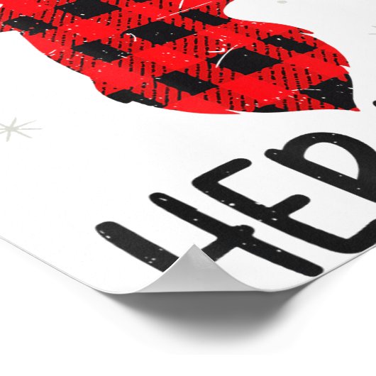 Her Buck Deer Hunting Christmas Husband Gift Coupl ポスター (角)