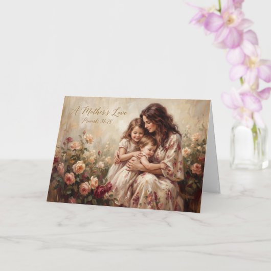 Her Children Call Her Blessed Mother's Day Card カード (蘭)