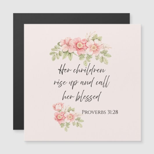 Her children rise up and call her blessed  (正面/裏面)