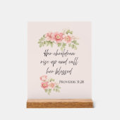 Her children rise up and call her blessed  アクリルサイン (正面)