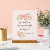 Her children rise up and call her blessed  アクリルサイン (ウェディング)