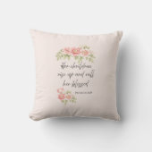 Her children rise up and call her blessed  クッション (正面)