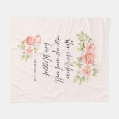 Her children rise up and call her blessed  フリースブランケット (正面(横))