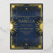 Her dreams are written in the stars 箔招待状 (正面)