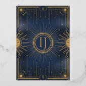 Her dreams are written in the stars 箔招待状 (裏面)