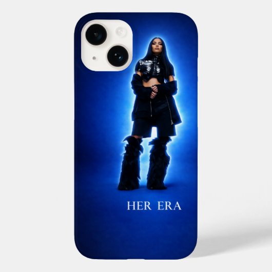 Her Era Blue Glow Aesthetic Phone Case Case-Mate iPhoneケース (裏面)