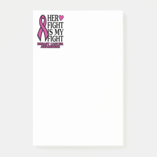 Her Fight...Breast Cancer ポストイット (正面)