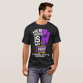 Her Fight Is My Fight Autoimmune Hepatitis Survivo Tシャツ (正面フル)