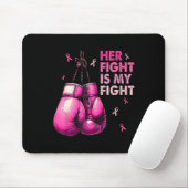 Her Fight Is My Fight Boxing Gloves Breast Cancer マウスパッド (マウス)