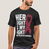 Her Fight Is My Fight Brain Aneurysm Awareness 1  Tシャツ (正面)
