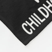 Her Fight Is My Fight Childhood Cancer Awareness B フリースブランケット (角)