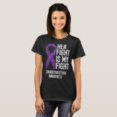 Her Fight Is My Fight Craniosynostosis Awareness Tシャツ (正面フル)