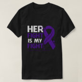 Her Fight Is My Fight CROHN'S DISEASE AWARENESS Fe Tシャツ (デザイン正面)